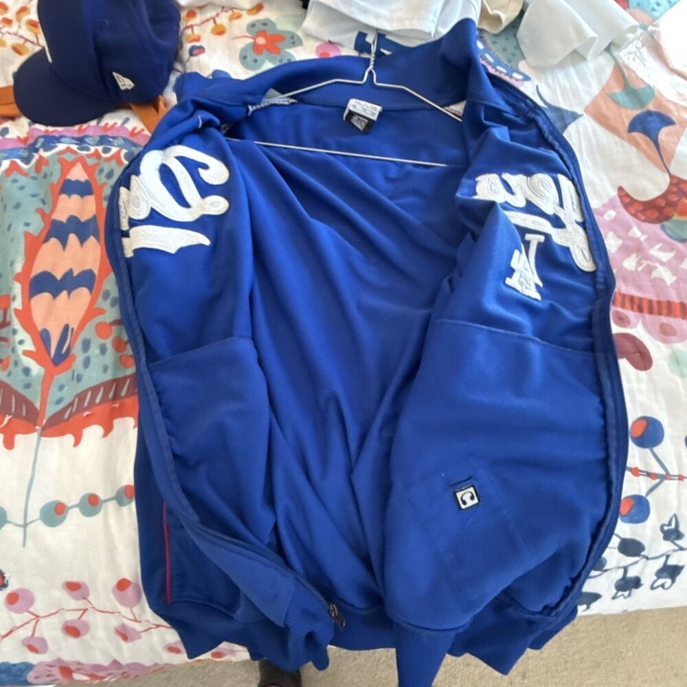 Vtg Nike Los Angeles Dodgers Jacket Cooperstown Collection Embroidered Men's XXL - Picture 11 of 15
